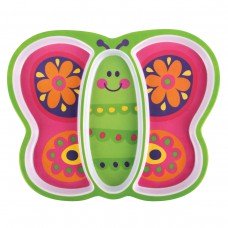 Prato infantil com divisórias Borboleta Stephen Joseph